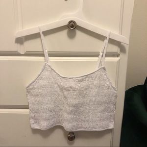 Variegated Gauze Smocked Tank Top